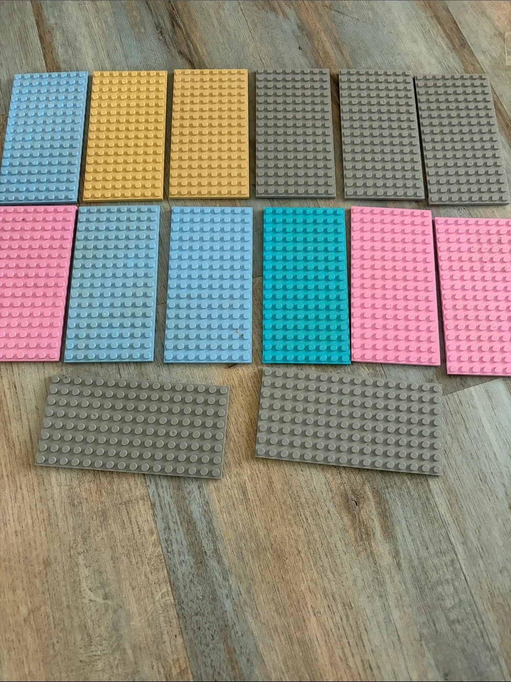 LEGO Baseplate Bulk Lot Various Colors 8x16